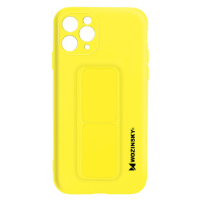 Оригинален силиконов гръб със стойка WOZINSKI Kickstand Case за Apple iPhone 11 Pro 5.8 жълт